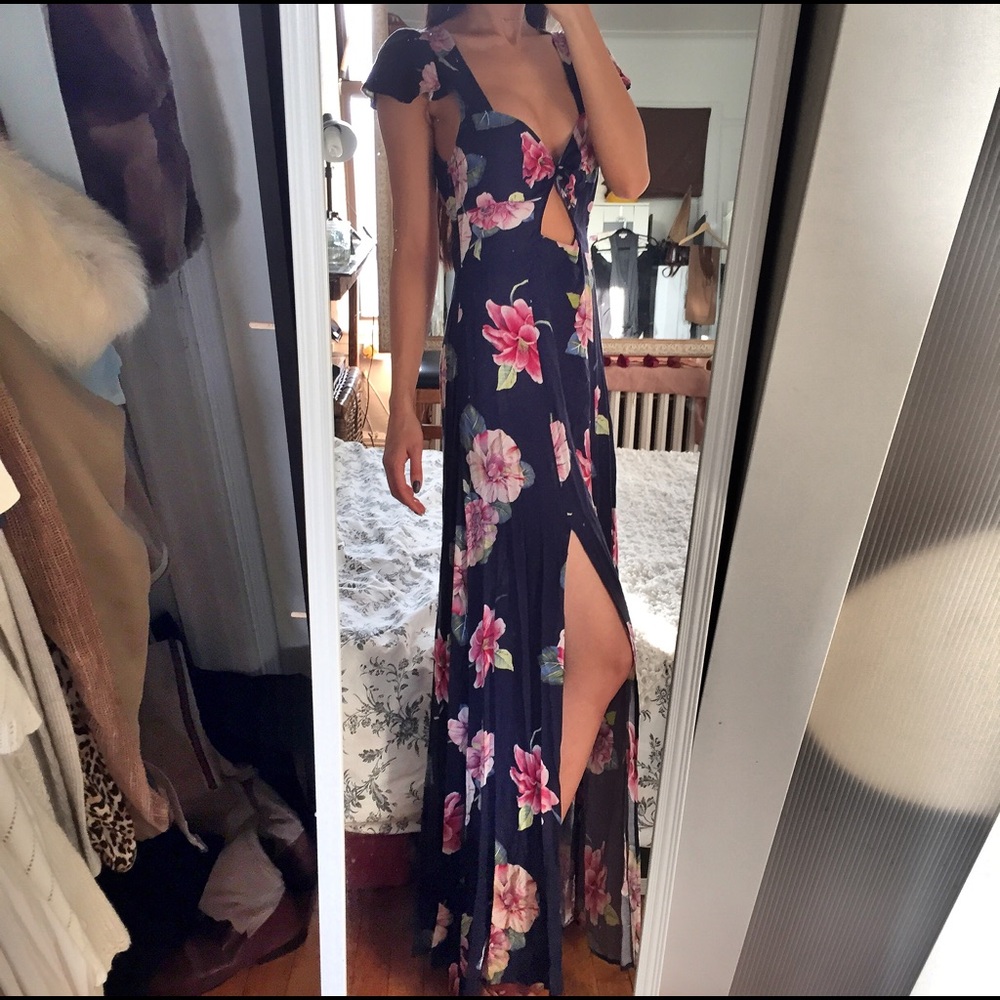 Reformation Reformed Fauna Flora Maxi Dress View 2